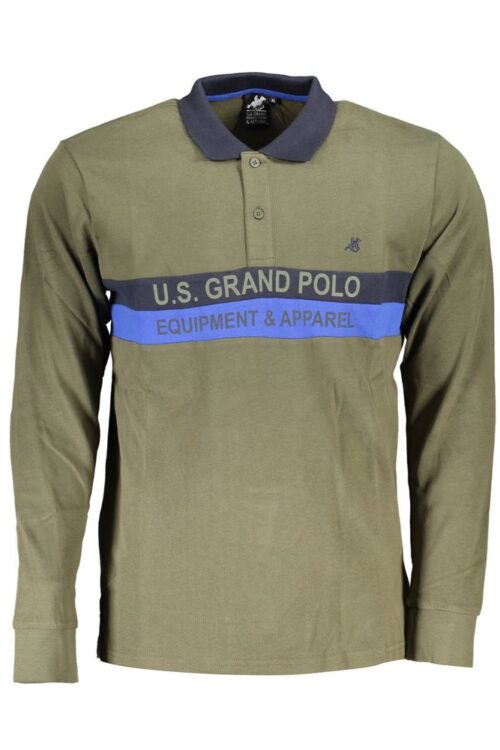 U.S. Grand Polo Green Cotton Polo Shirt