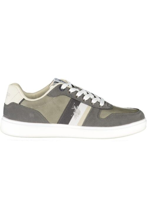 U.S. POLO ASSN. Sleek Gray Lace-Up Sports Sneakers